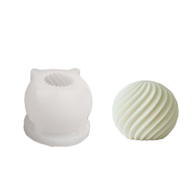 Spiral stripe Ball Silicone Ca - Xmas Candle Making recension och pris
