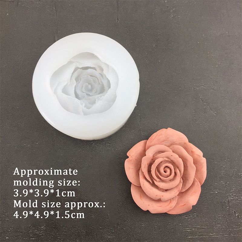 3D Rose Flower Shape Leaf Sili - Candle Making Supplies recension och pris