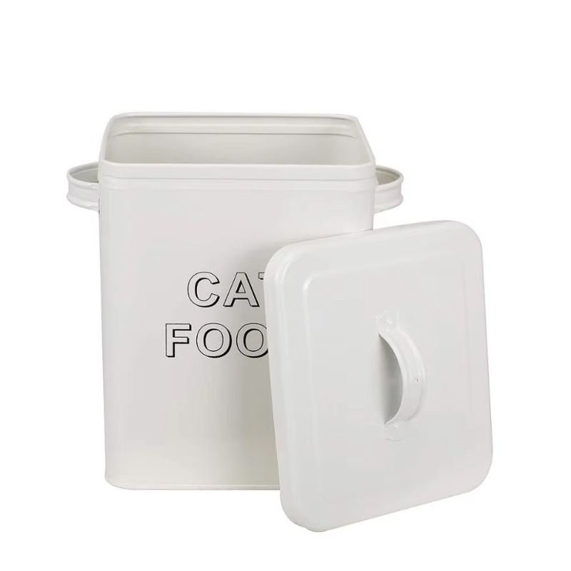 Pet Dog Treat and Food Storage - Tin Container Lid recension och pris