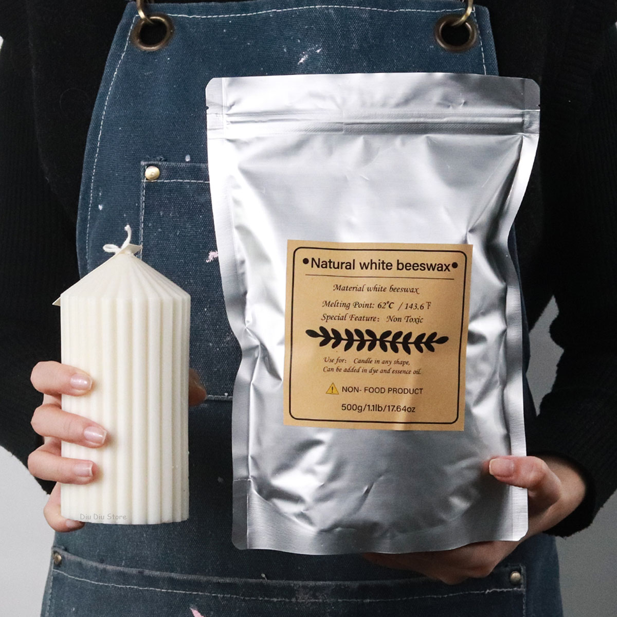 White Beeswax Pure Natural Gra - Candle Making Kit Beeswax recension och pris
