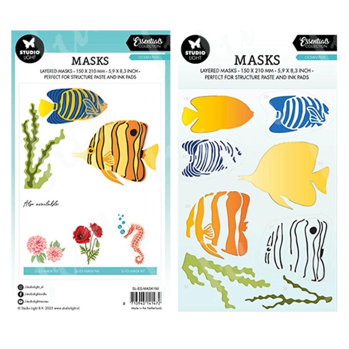 2023 New Ocean Fish Stencils M - Candle Making Kit Wholesale recension och pris