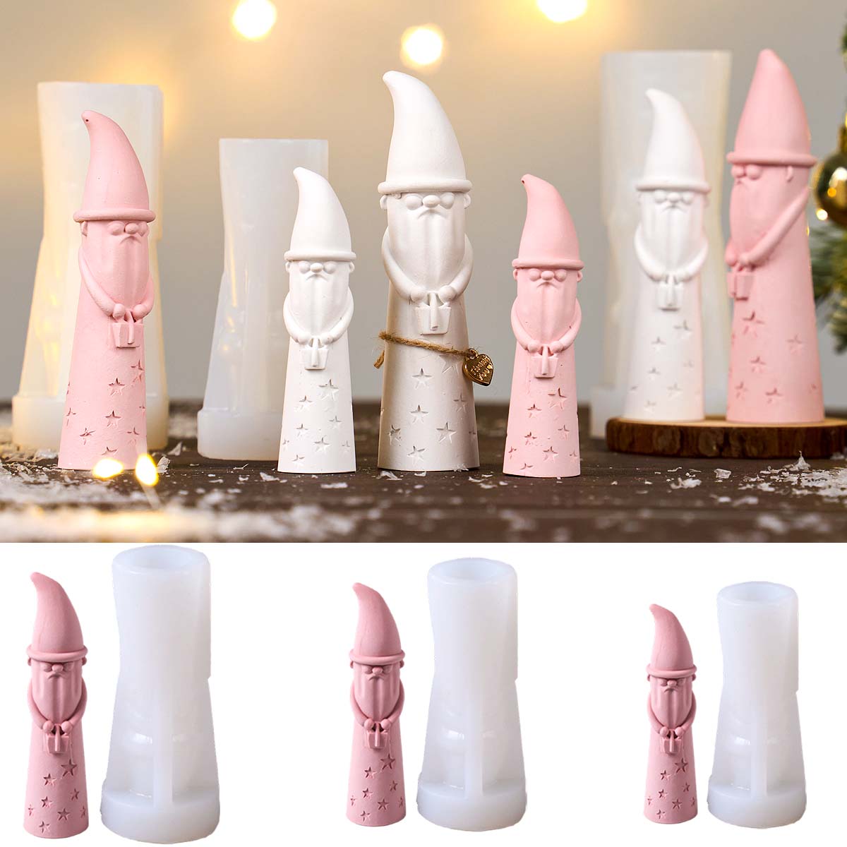 Christmas Ornament Gnome Silic - Xmas Candle Making recension och pris