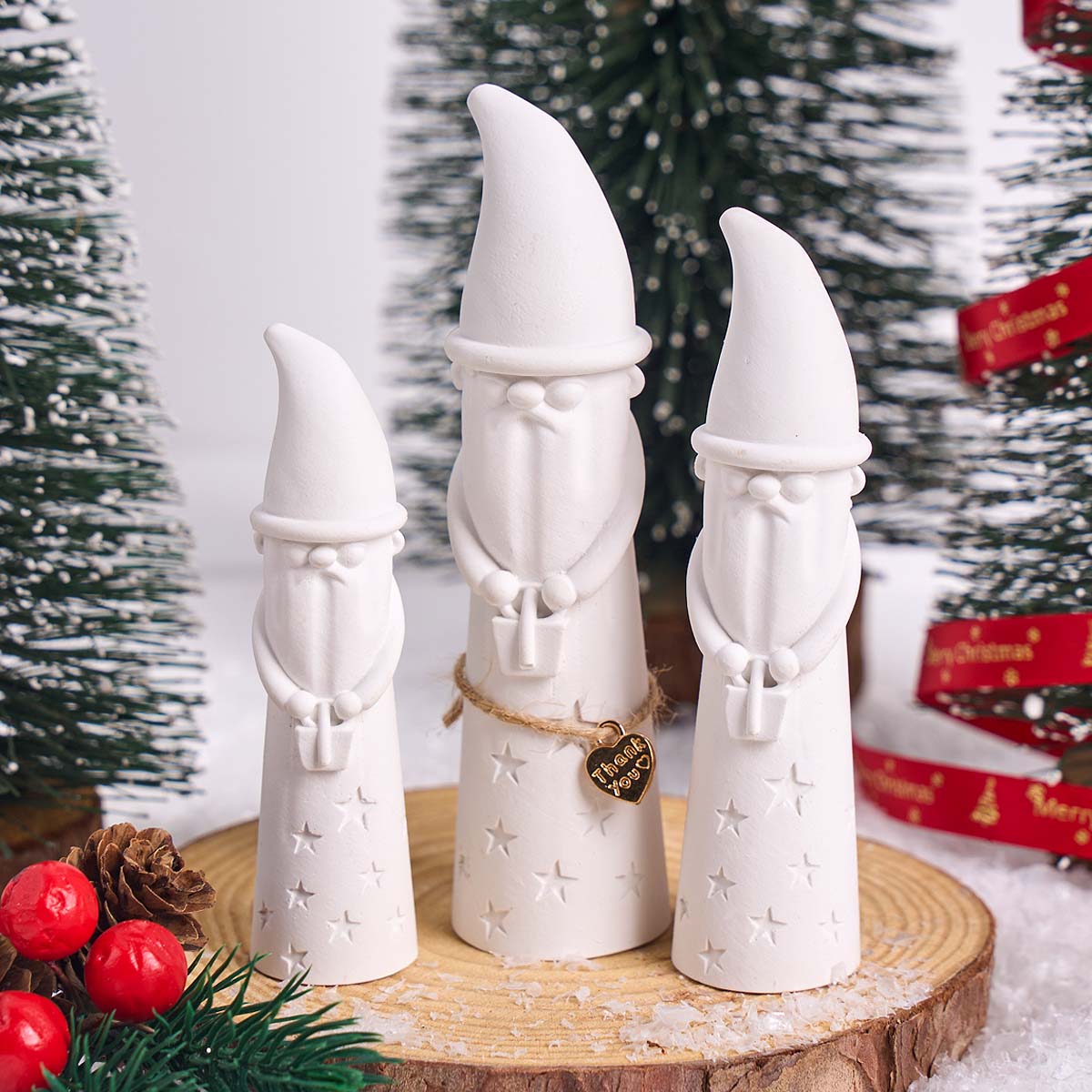 Christmas Ornament Gnome Silic - Xmas Candle Making recension och pris