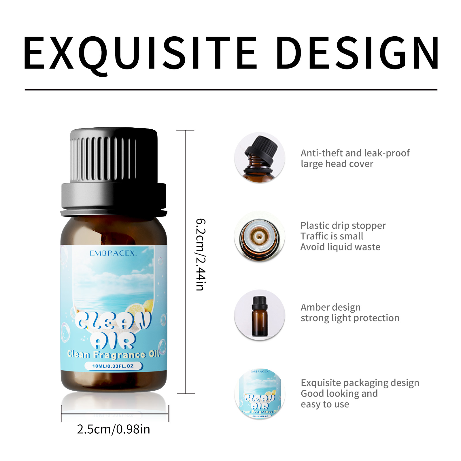 10ml Clean Air Essential Oil L - Candle Making Supplies recension och pris