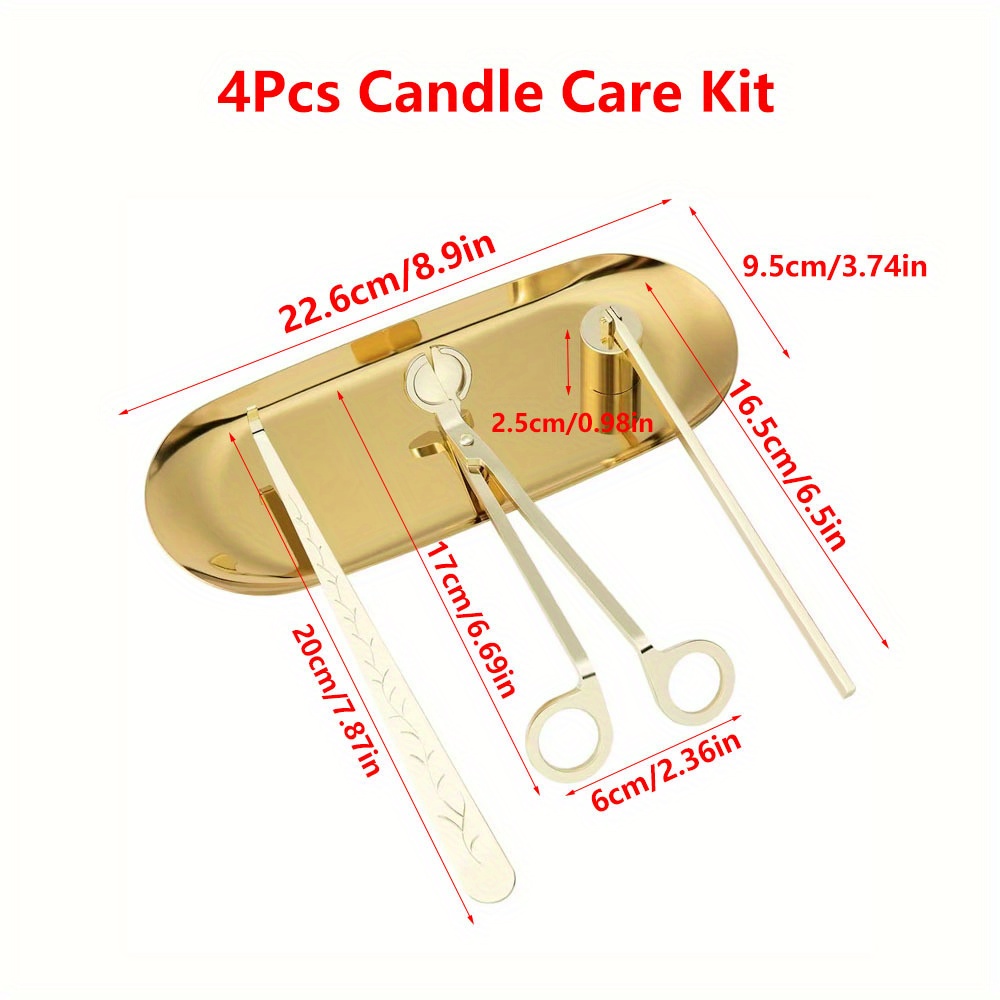 4pcs/set Luxury Candle Care Ki - Candle Making Supplies recension och pris