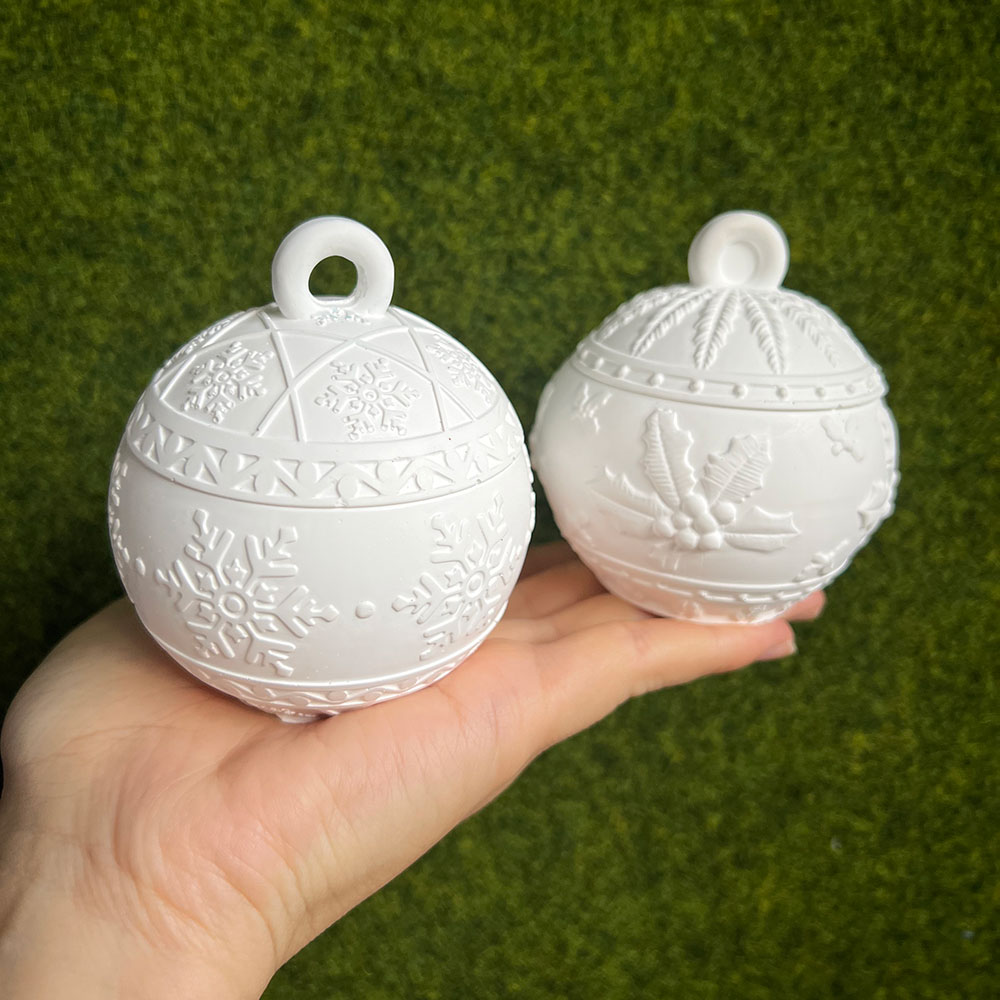 Christmas Round Ball Candle Ja - Xmas Candle Making recension och pris