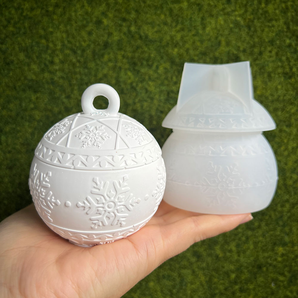 Christmas Round Ball Candle Ja - Xmas Candle Making recension och pris