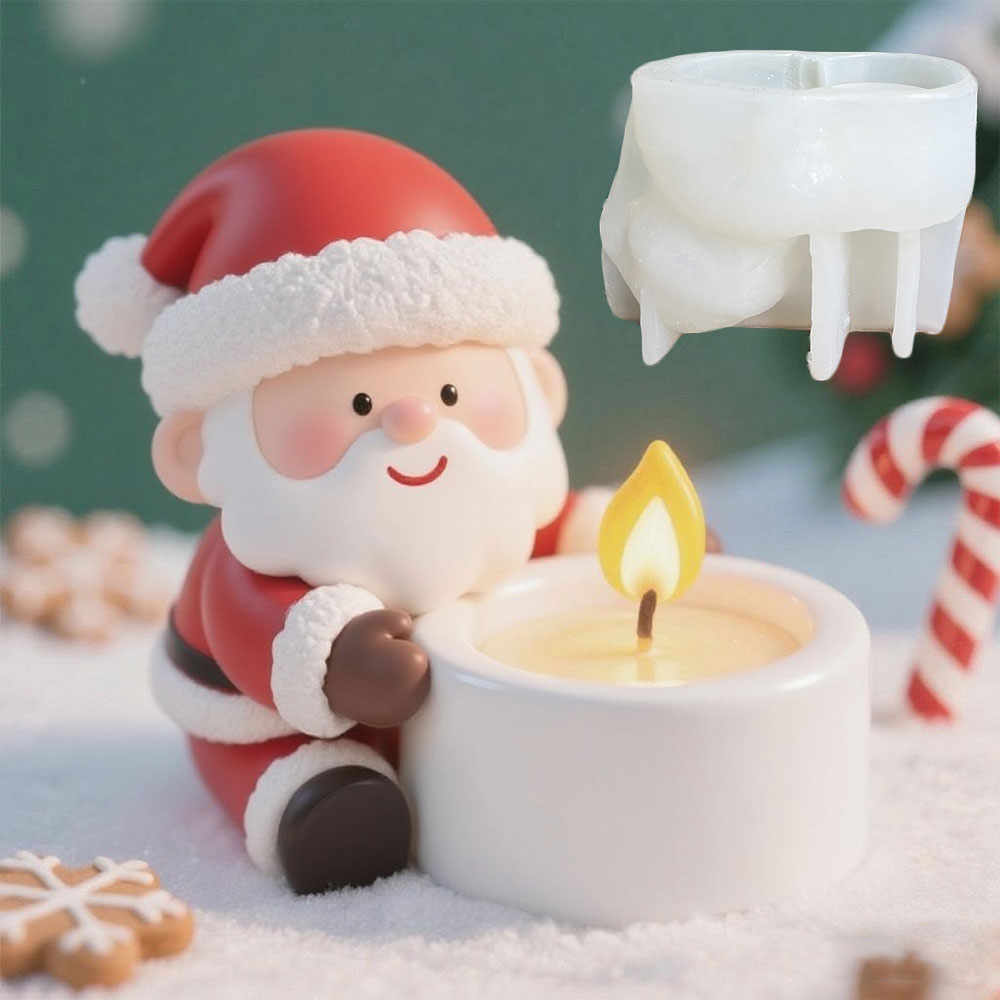 DIY Santa Claus Candlestick Si - Xmas Candle Making recension och pris