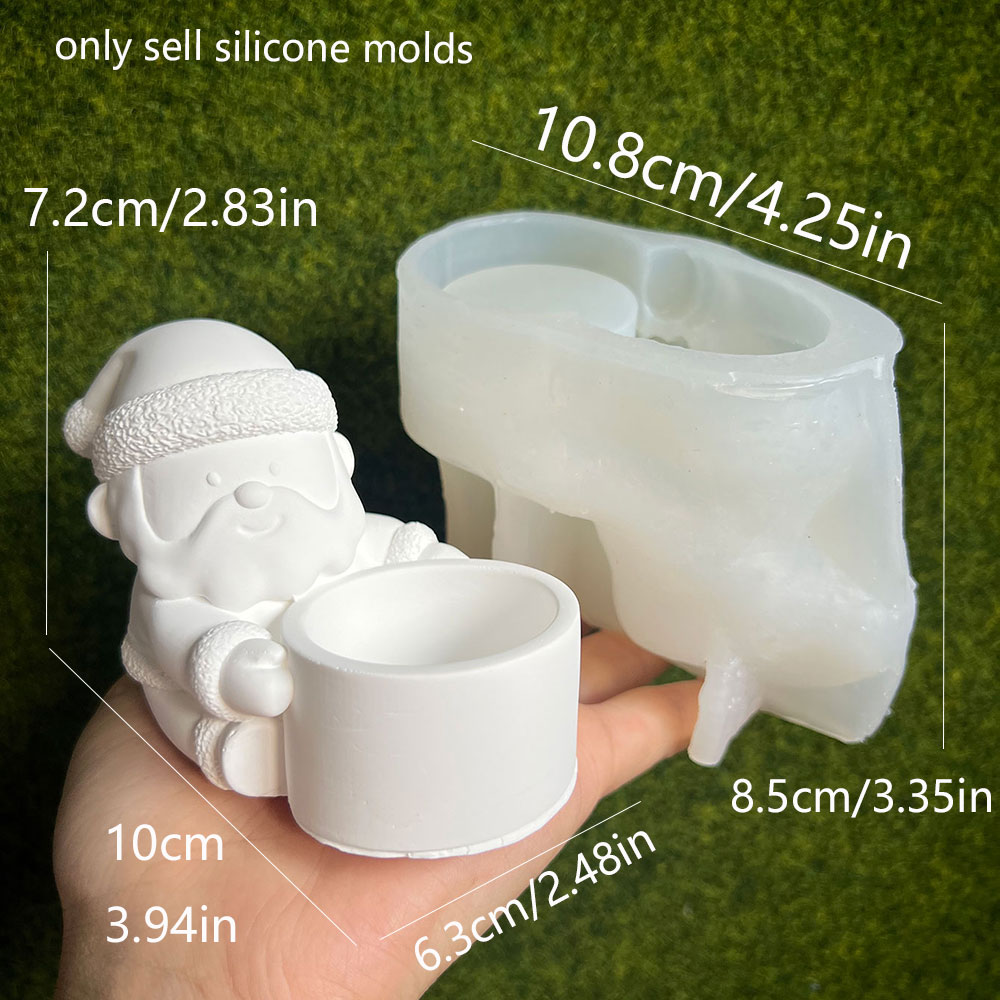 DIY Santa Claus Candlestick Si - Xmas Candle Making recension och pris
