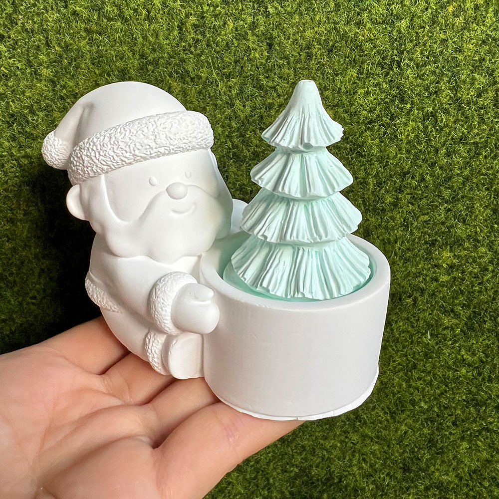 DIY Santa Claus Candlestick Si - Xmas Candle Making recension och pris