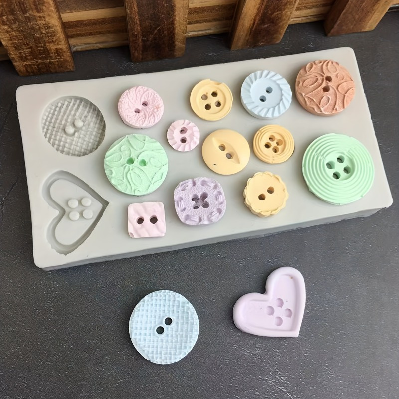 Buttons Shape Silicone Mold Si - Candle Making Supplies recension och pris