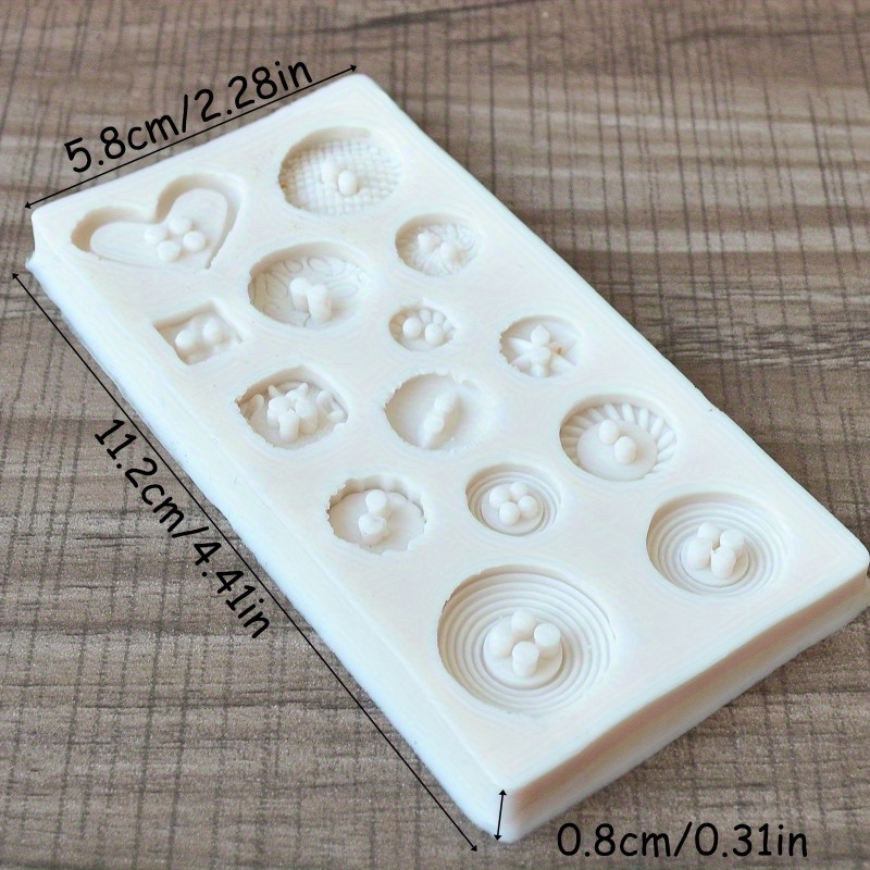 Buttons Shape Silicone Mold Si - Candle Making Supplies recension och pris