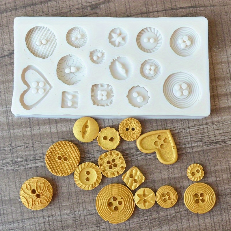 Buttons Shape Silicone Mold Si - Candle Making Supplies recension och pris