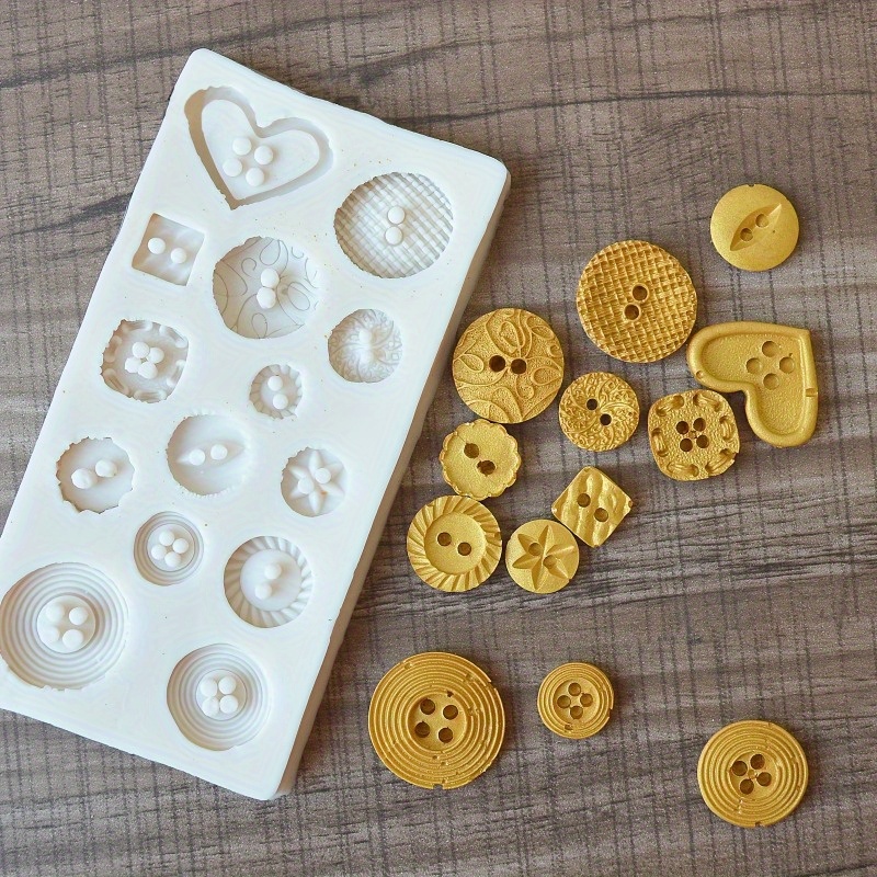Buttons Shape Silicone Mold Si - Candle Making Supplies recension och pris