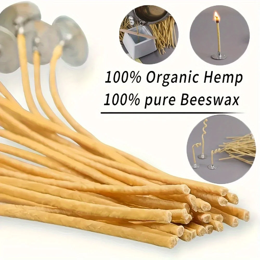 Candle Wicks 50 PCS 8 Inch Hem - Candle Making Kit Beeswax recension och pris
