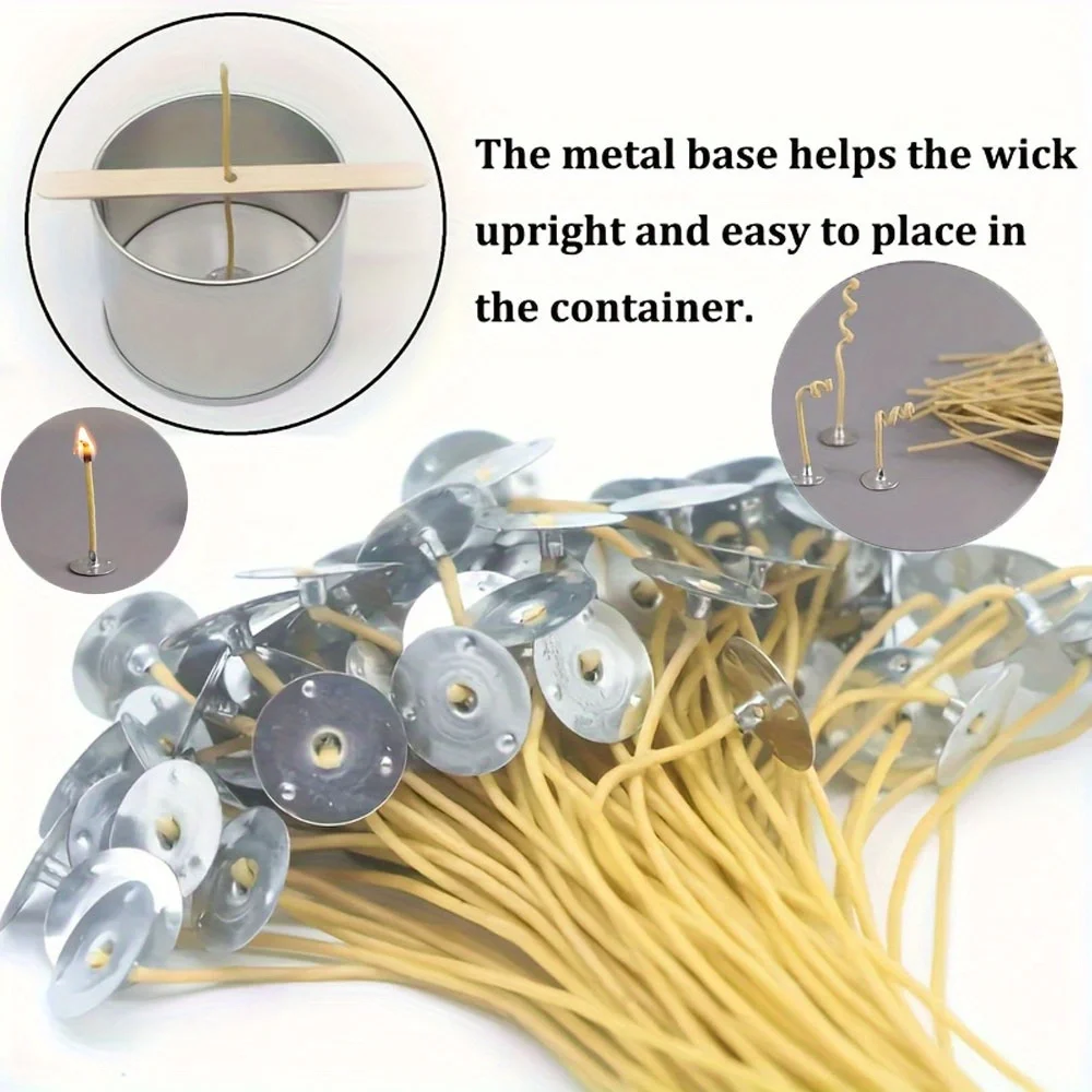 Candle Wicks 50 PCS 8 Inch Hem - Candle Making Kit Beeswax recension och pris