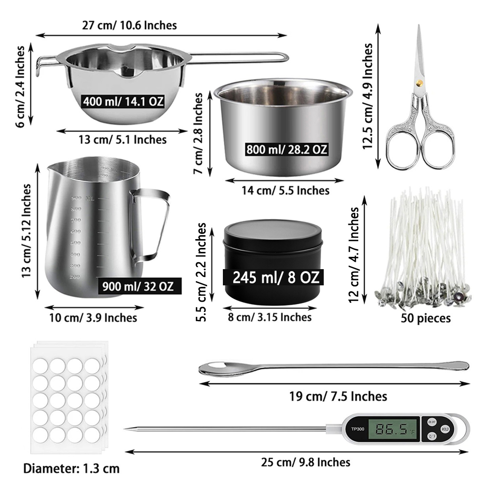 Glintmos DIY Candle Making Kit - Candle Making Supplies recension och pris