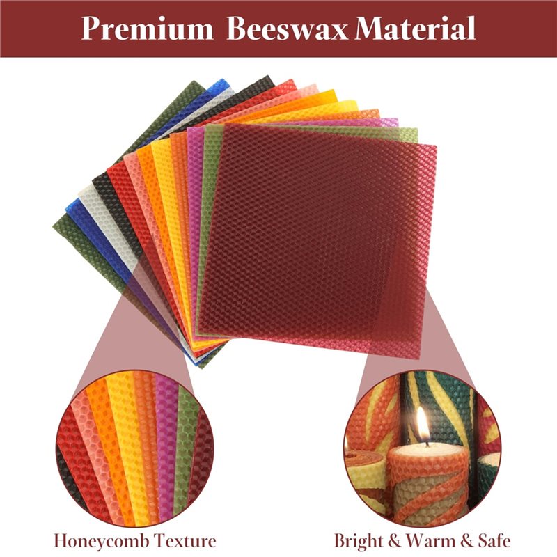 AT21-Bee Swax Sheets(24Pcs), 8 - Candle Making Kit Beeswax recension och pris