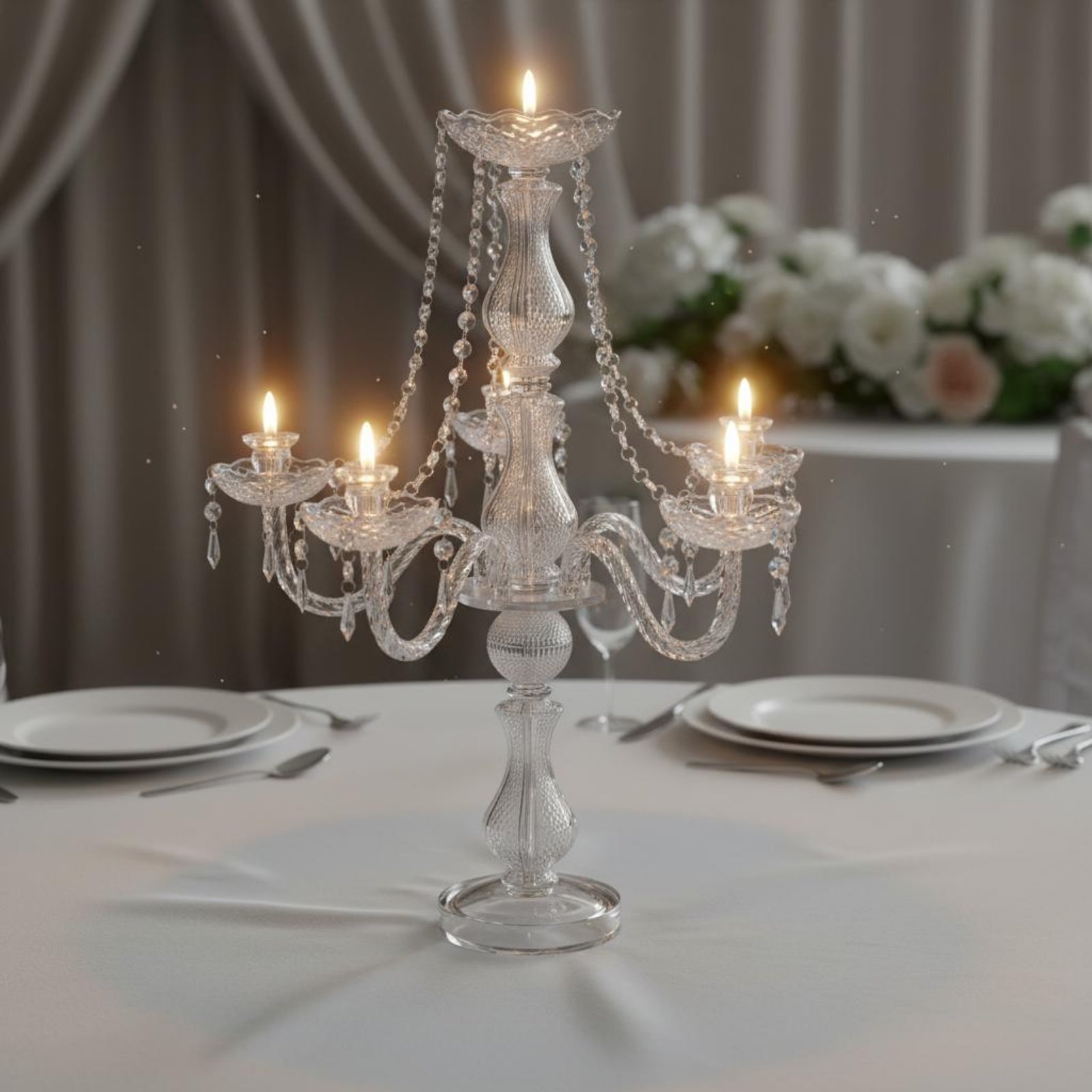 Crystal Candelabra Elegant Wed - Candle Making Supplies recension och pris
