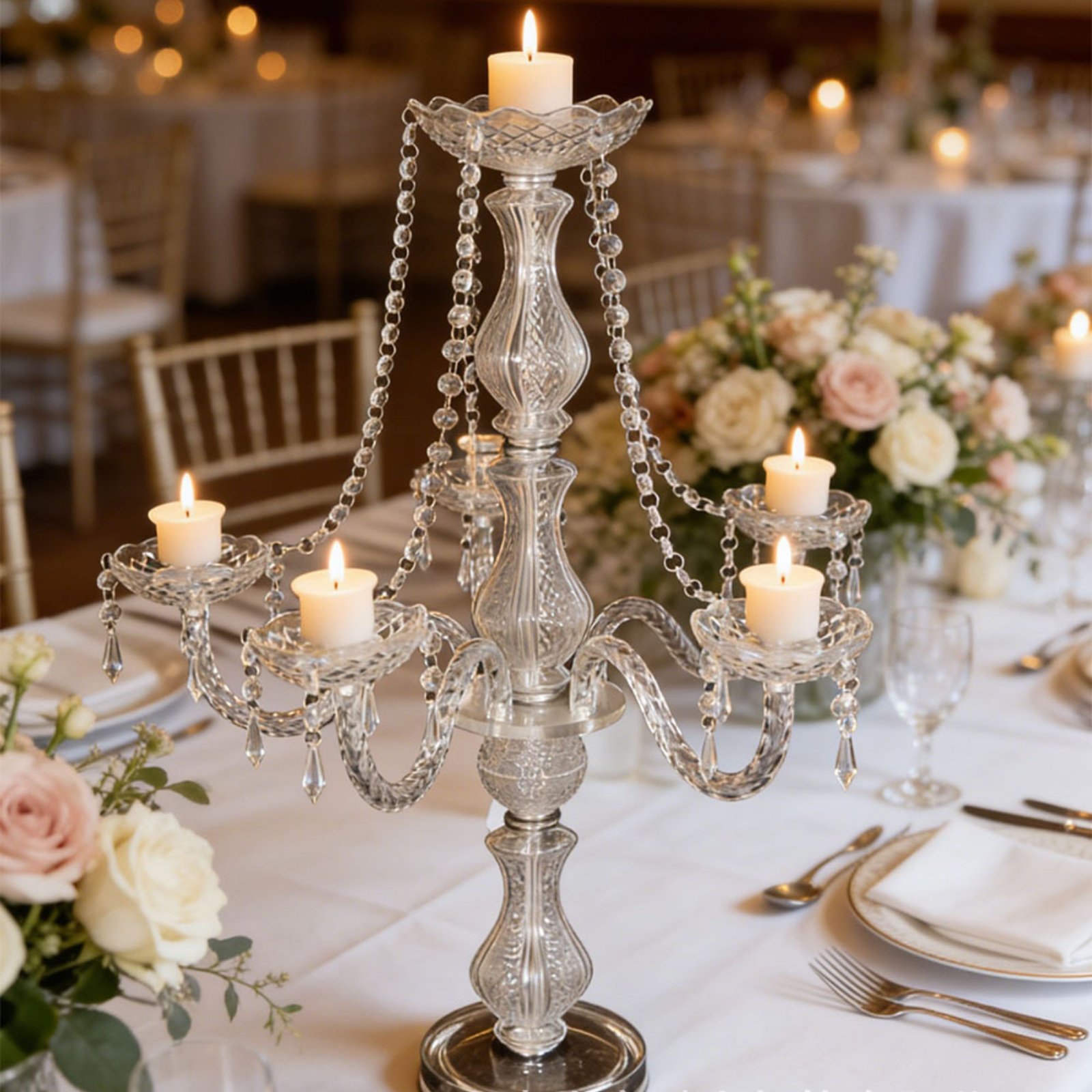 Crystal Candelabra Elegant Wed - Candle Making Supplies recension och pris