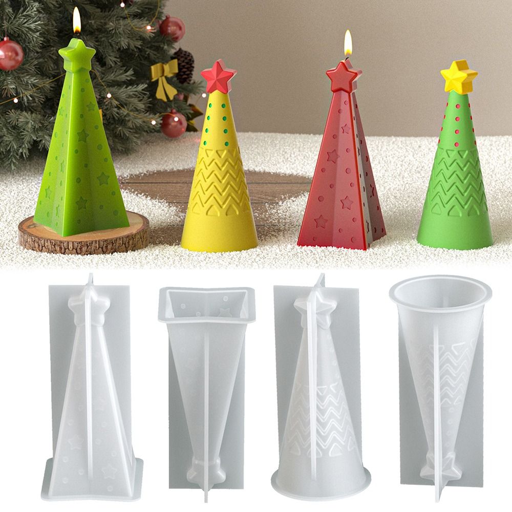 Silicone Christmas Cone Candle - Xmas Candle Making recension och pris