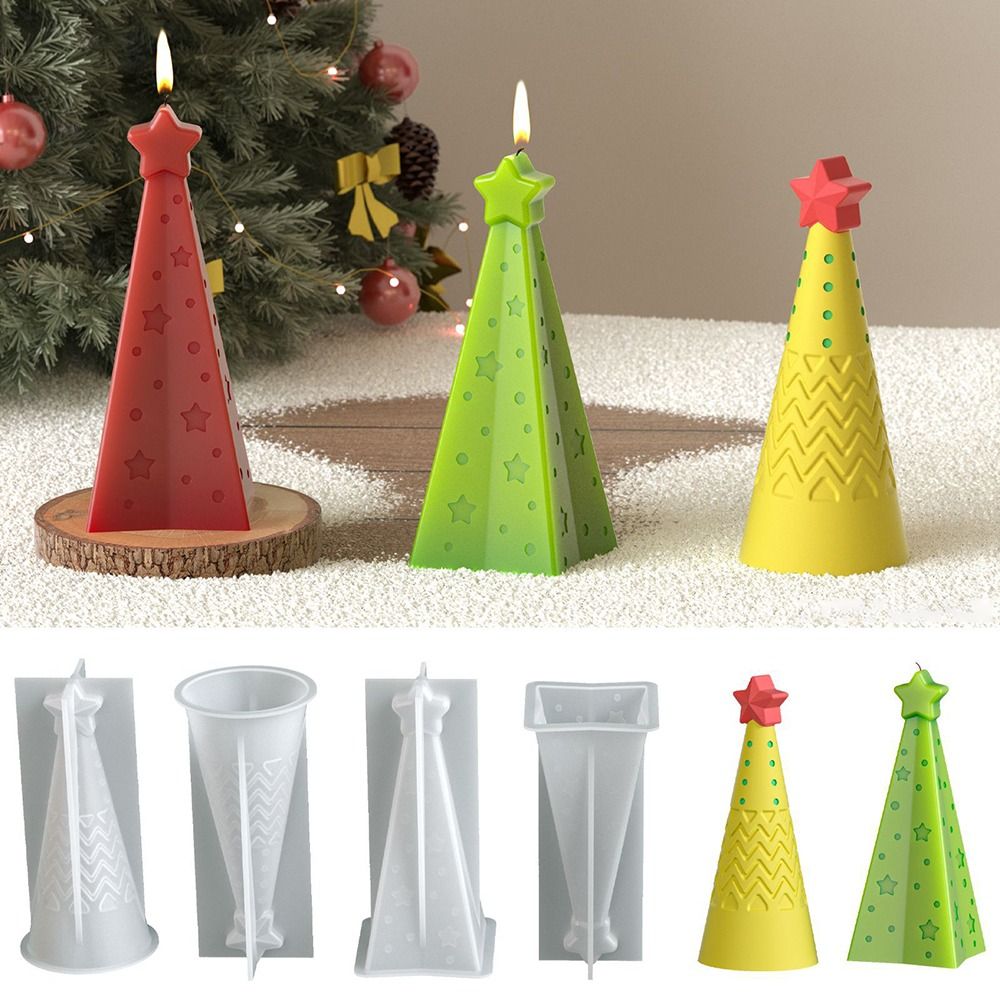 Silicone Christmas Cone Candle - Xmas Candle Making recension och pris