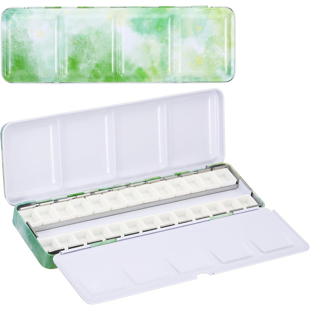 Empty Watercolor Palette, Meta - Tin Container Lid recension och pris