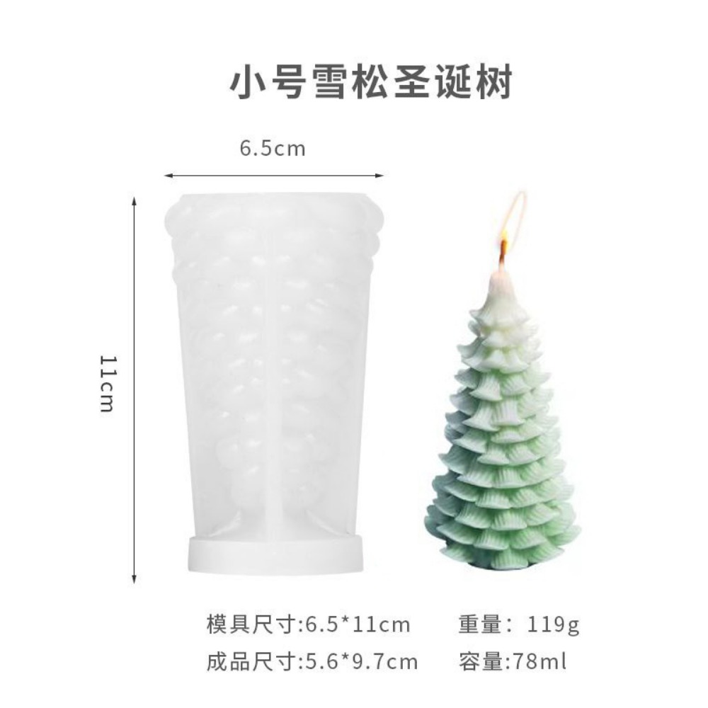 DIY Christmas Tree Silicone Ca - Xmas Candle Making recension och pris