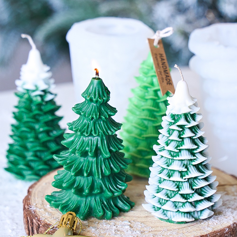 DIY Christmas Tree Silicone Ca - Xmas Candle Making recension och pris