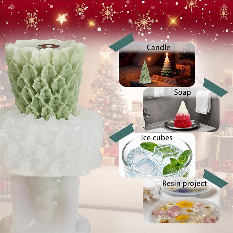 Christmas Silicone Molds Chris - Xmas Candle Making recension och pris