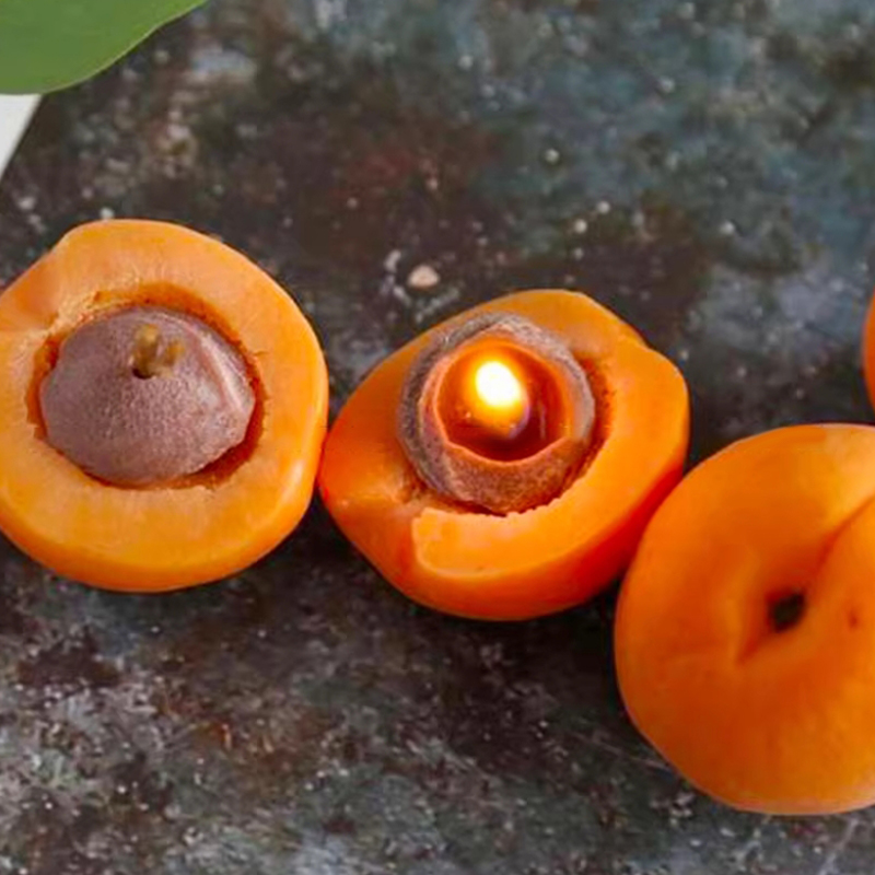 3D Apricot Fruit Candle Silico - Candle Making Supplies recension och pris