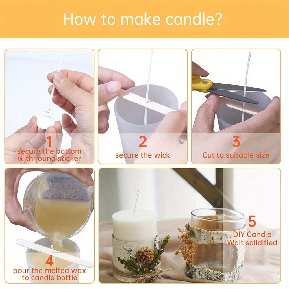 5/10/20/30/50pcs Wooden Candle - Candle Making Kit Wholesale recension och pris