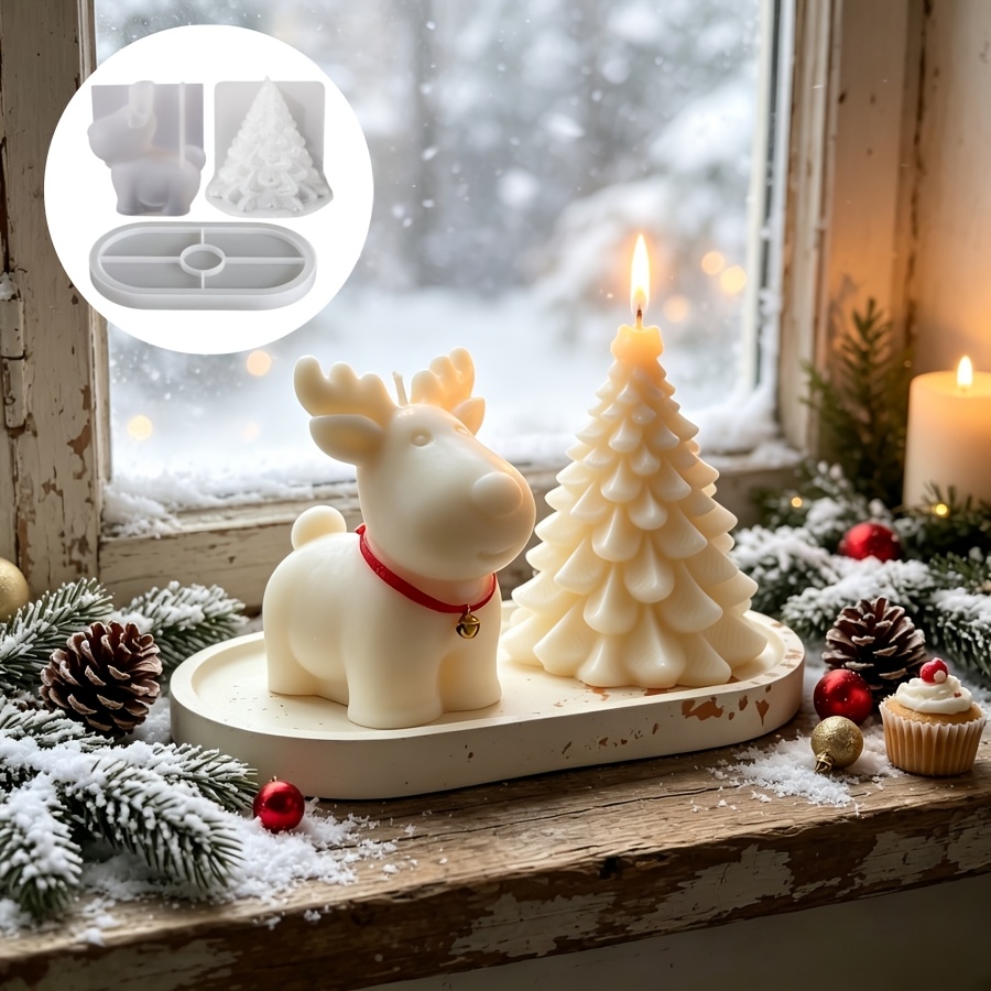 Clay Silicone Mold 3pcs Set: C - Candle Making Kit Wholesale recension och pris
