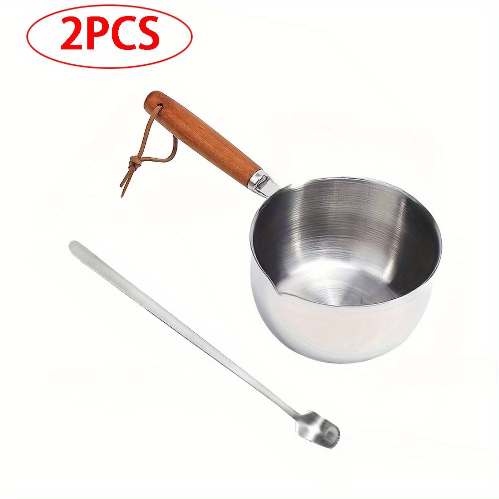2PCS/SET Wood Handle Wax Melti - Candle Making Kit Wholesale recension och pris