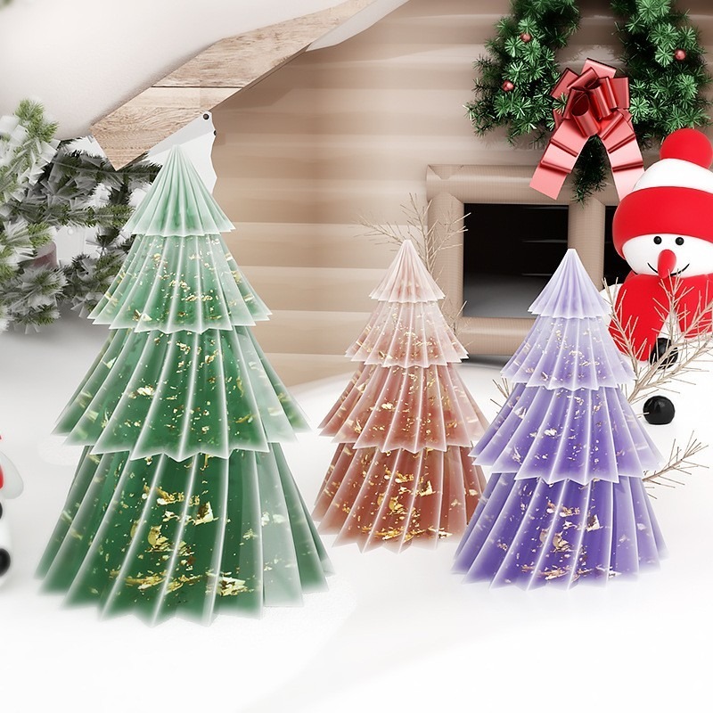 2 Sizes 3D Pleated Christmas T - Xmas Candle Making recension och pris