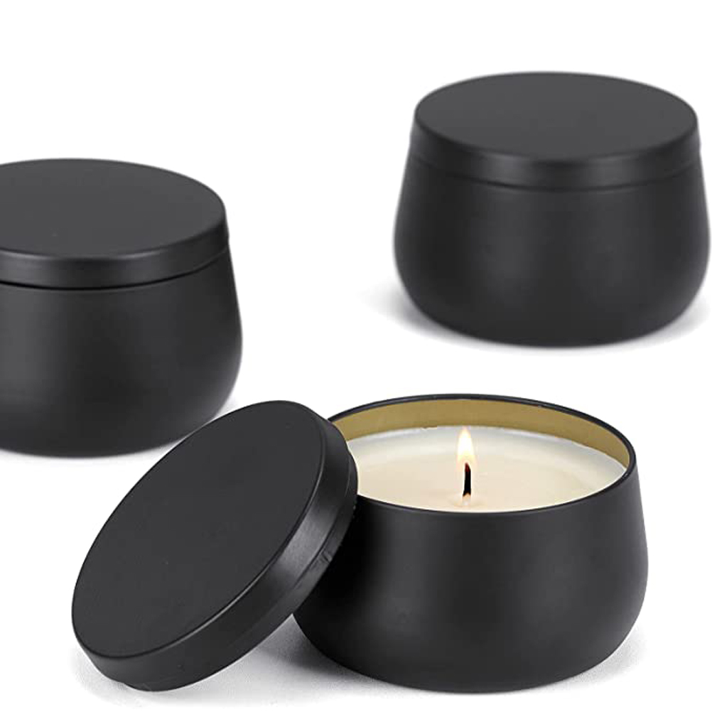 12pcs 8oz White Black Gold Met - Tin Container Lid recension och pris