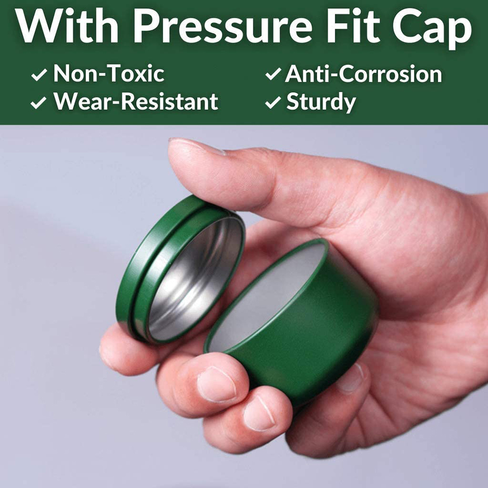 Tea Can with Airtight Lids Tin - Tin Container Lid recension och pris