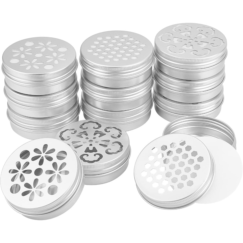 2 Ounce Aluminium Tins 12pcs 3 - Tin Container Lid recension och pris