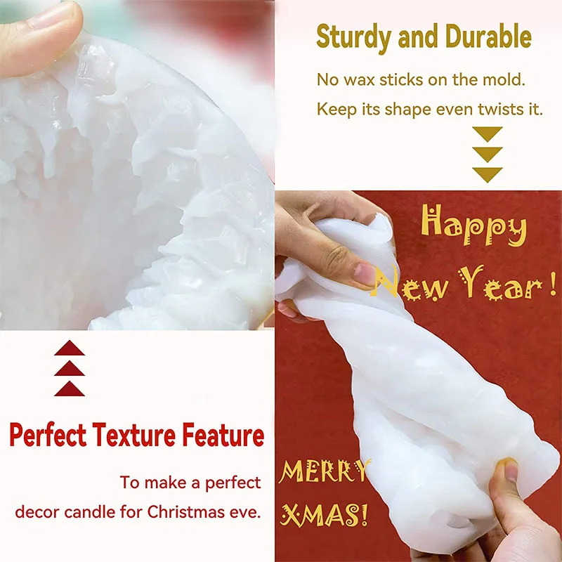 3D Tree Shaped Candle Silicone - Xmas Candle Making recension och pris