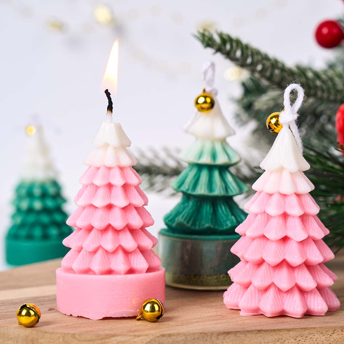3D Christmas Tree Silicone Can - Xmas Candle Making recension och pris