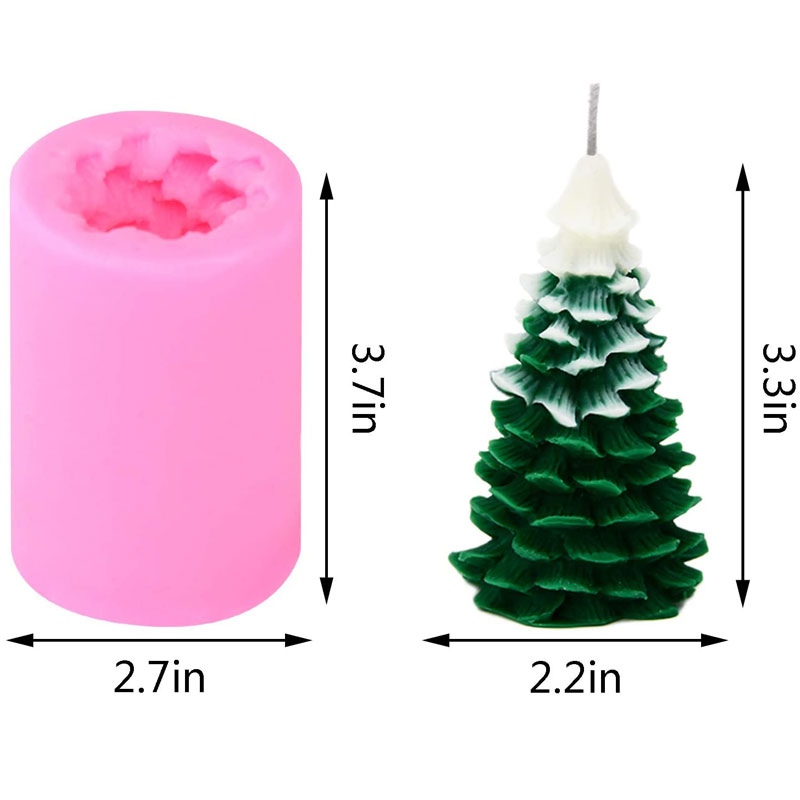 3D Christmas Tree Candle Mold  - Xmas Candle Making recension och pris