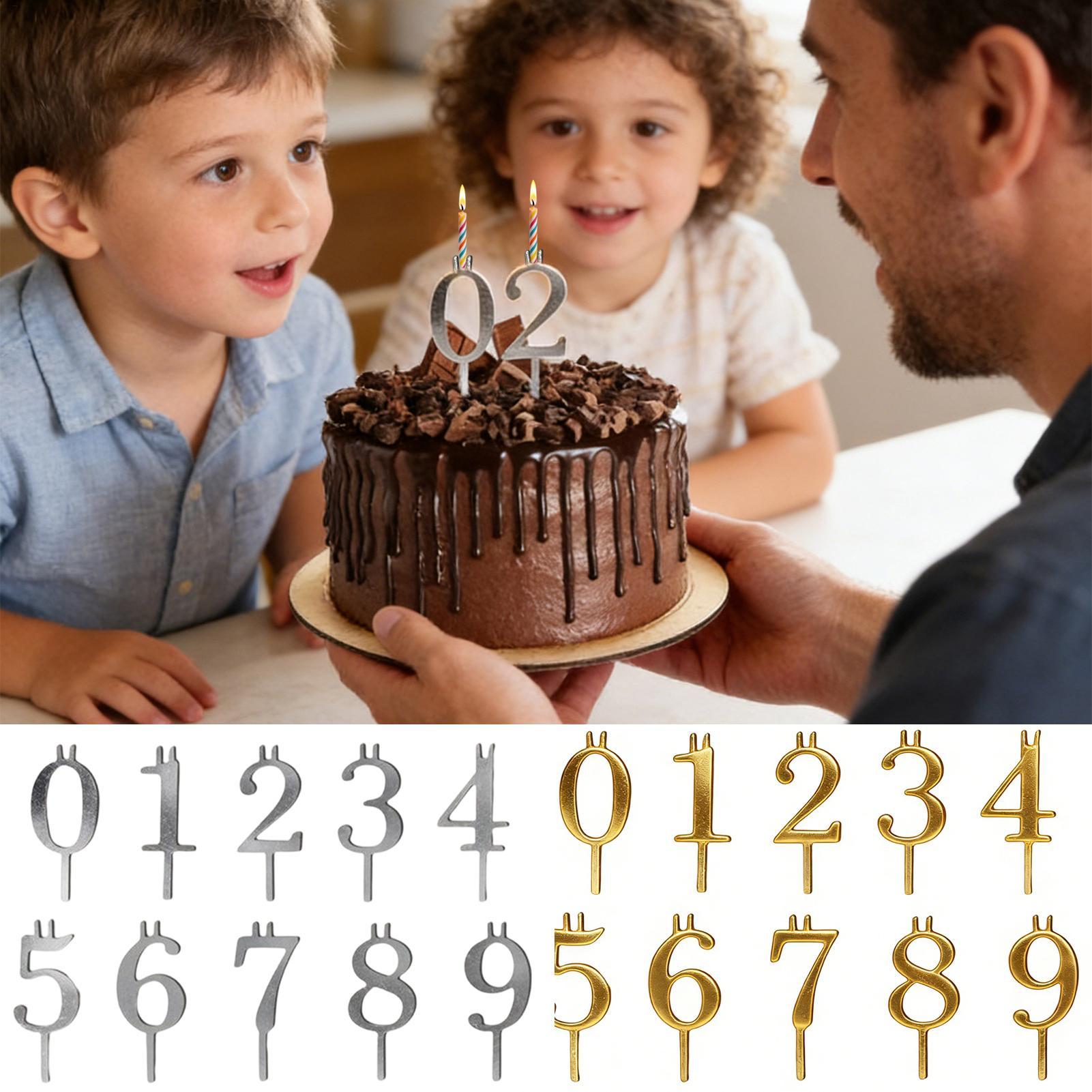 10pcs 0-9 Number Cake Toppers  - Candle Making Supplies recension och pris