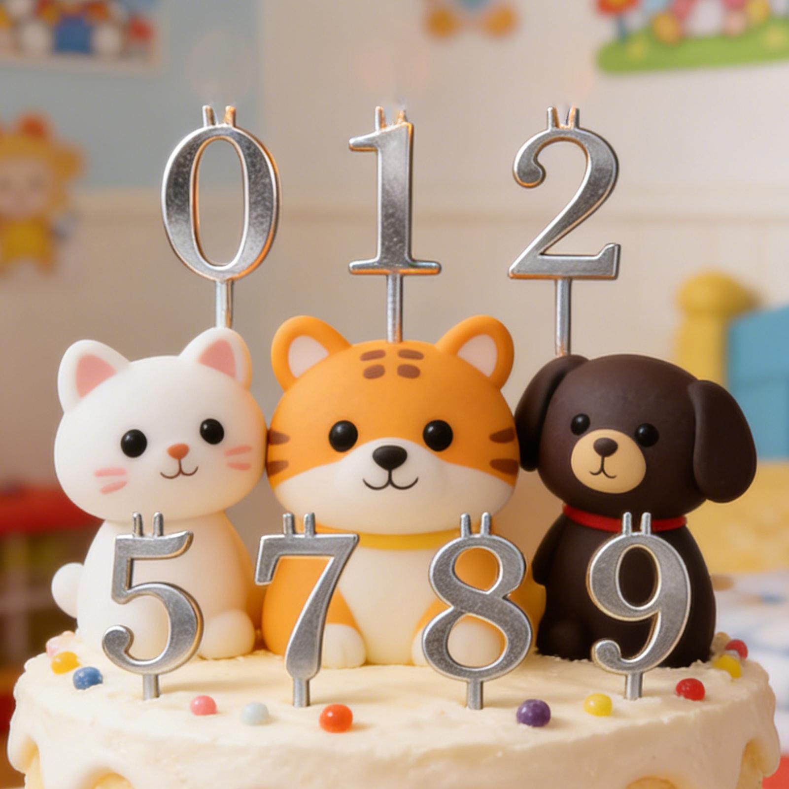 10pcs 0-9 Number Cake Toppers  - Candle Making Supplies recension och pris